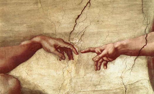 Michelangelo Buonarroti Creation of Adam hand